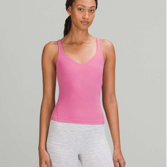 Lululemon Align Waist-Length Tank Top Pink Blossom Sz 4 - Picture 1 of 5